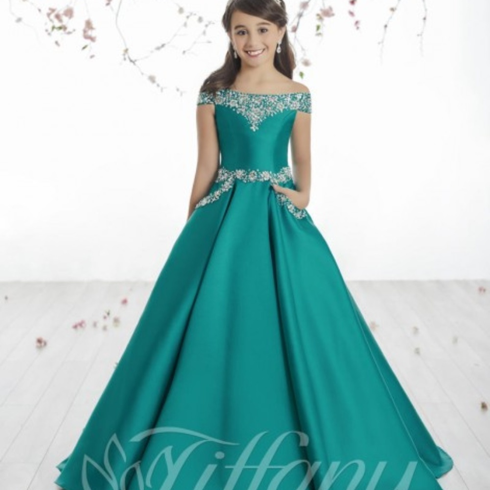 Tiffany Princess Girl's Pageant Gown dress 10-12